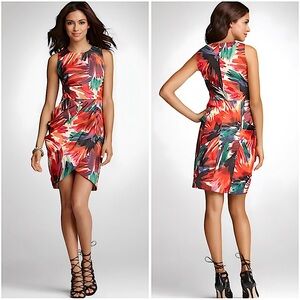 NWT Ann Taylor Abstract Floral Jungle Print Dress 4P Small